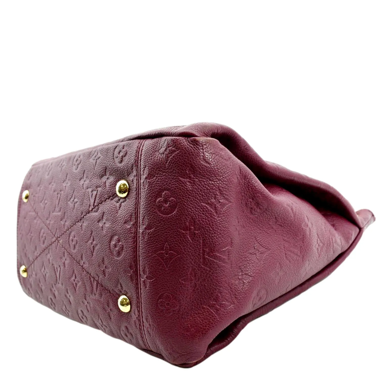 LOUIS VUITTON Artsy MM Empreinte Leather Hobo Bag Plum