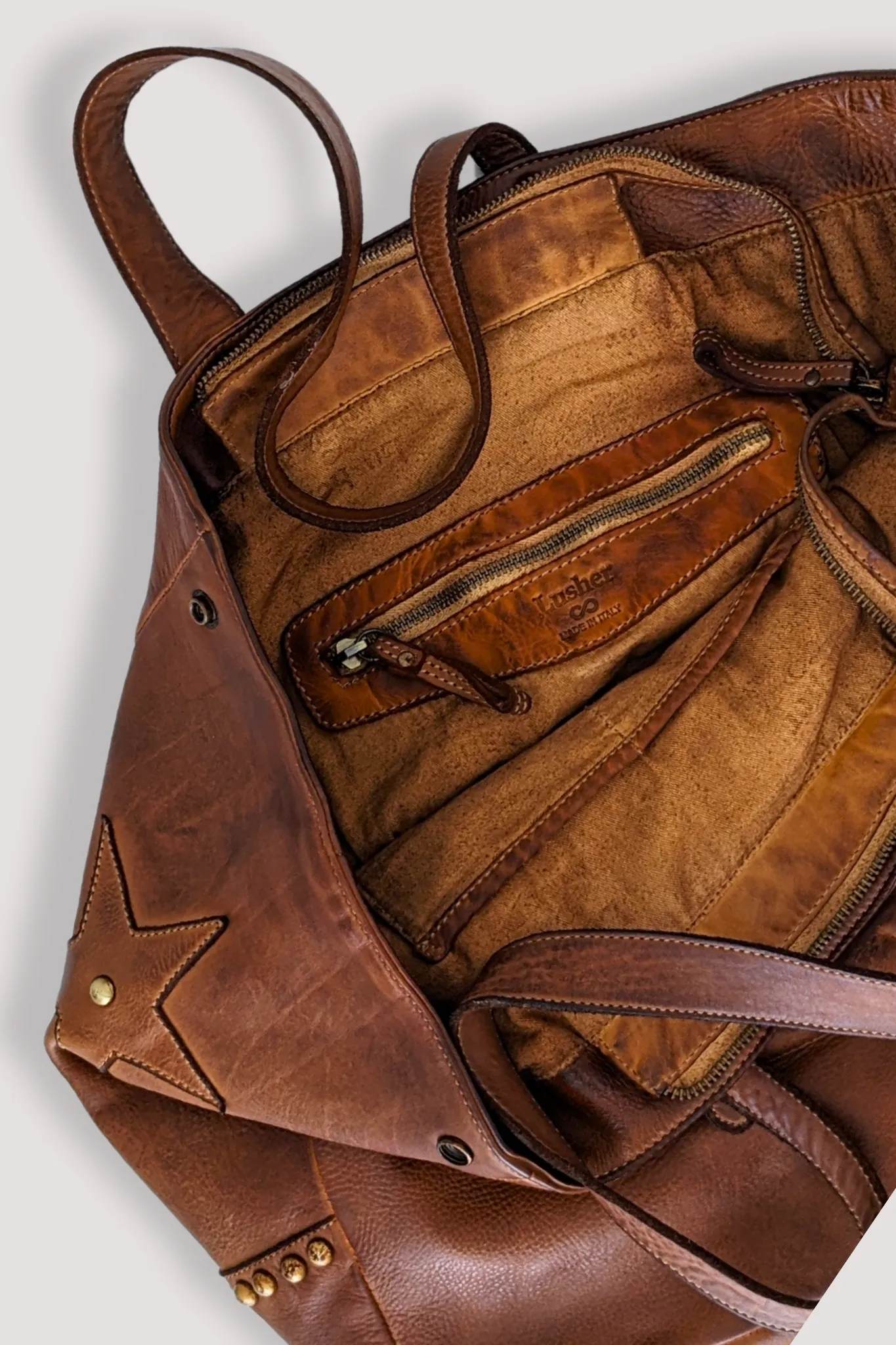 Star Tote - Cognac Rocks